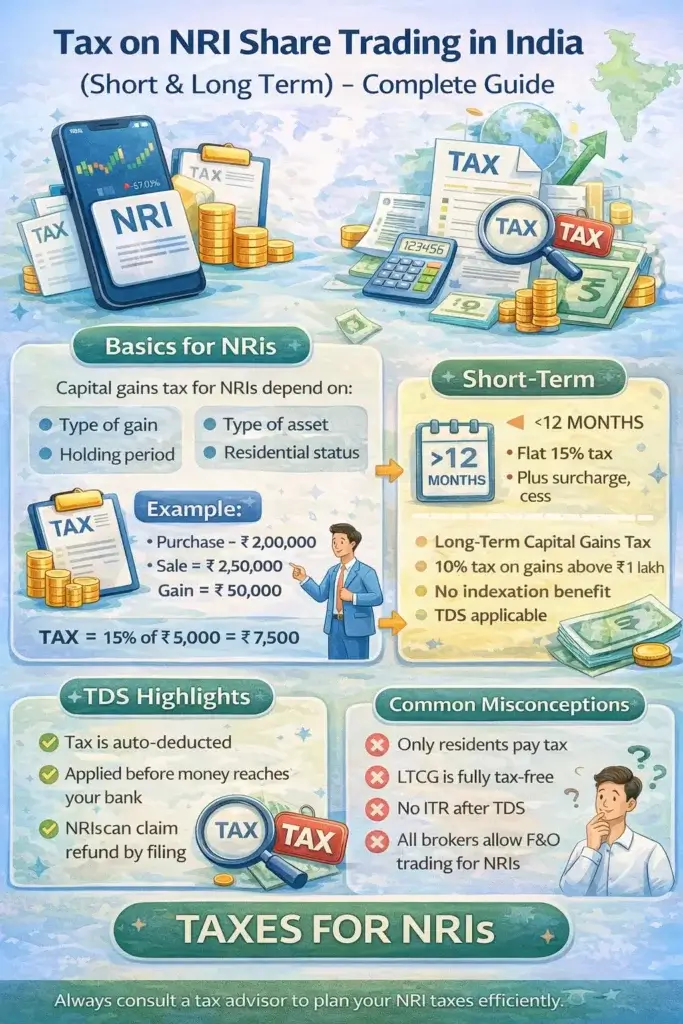 Tax on NRI share trading