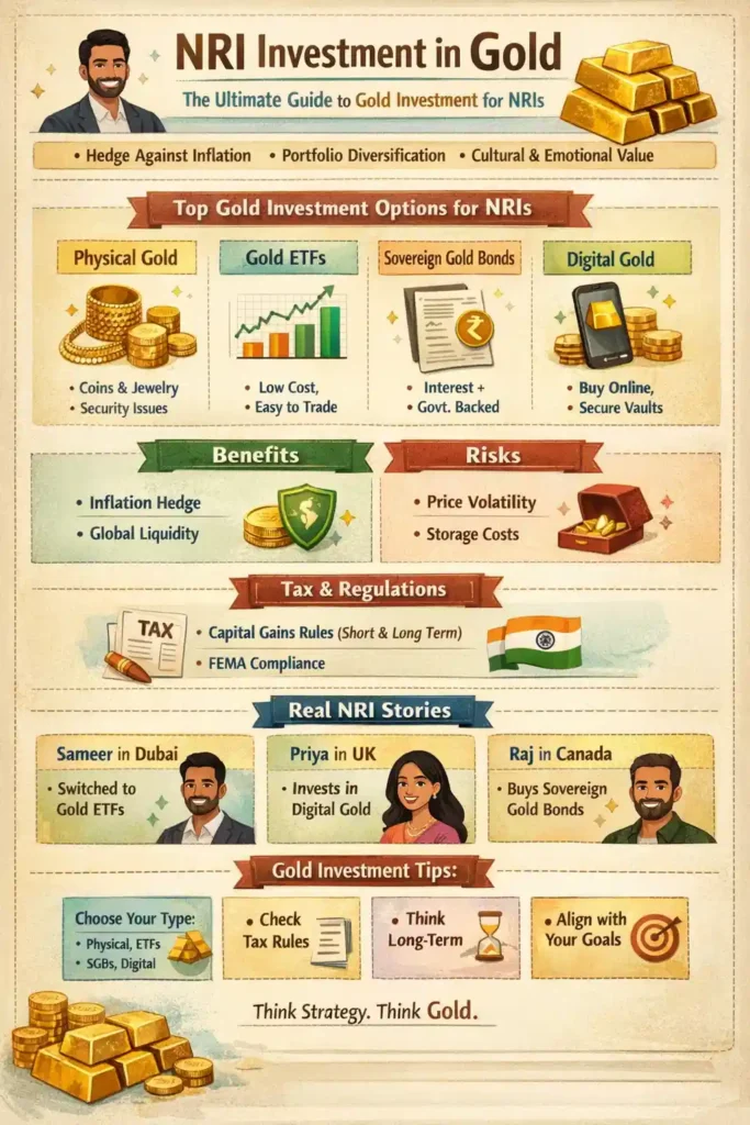nri investment in gold